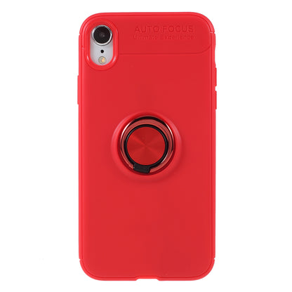Metal Finger Ring Kickstand TPU Mobile Back Case for iPhone XR 6.1 inch