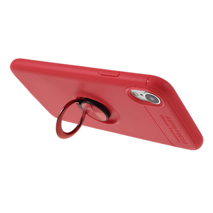 Metal Finger Ring Kickstand TPU Mobile Back Case for iPhone XR 6.1 inch