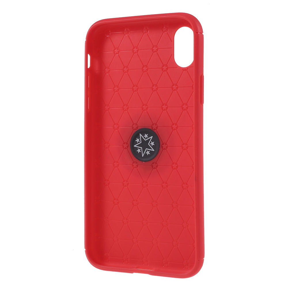 Metal Finger Ring Kickstand TPU Mobile Back Case for iPhone XR 6.1 inch