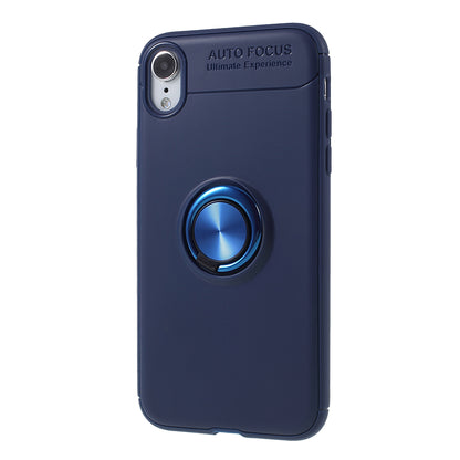 Metal Finger Ring Kickstand TPU Mobile Back Case for iPhone XR 6.1 inch
