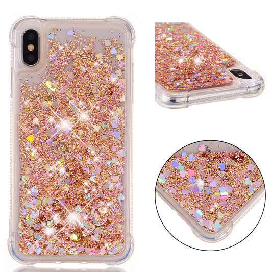 Glitter Powder Quicksand Shockproof TPU Accessory Case for iPhone XS Max 6.5 inch