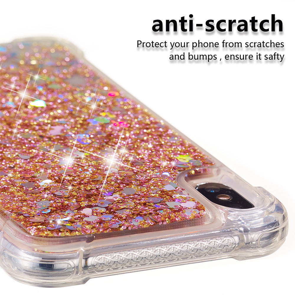 Glitter Powder Quicksand Shockproof TPU Accessory Case for iPhone XS Max 6.5 inch