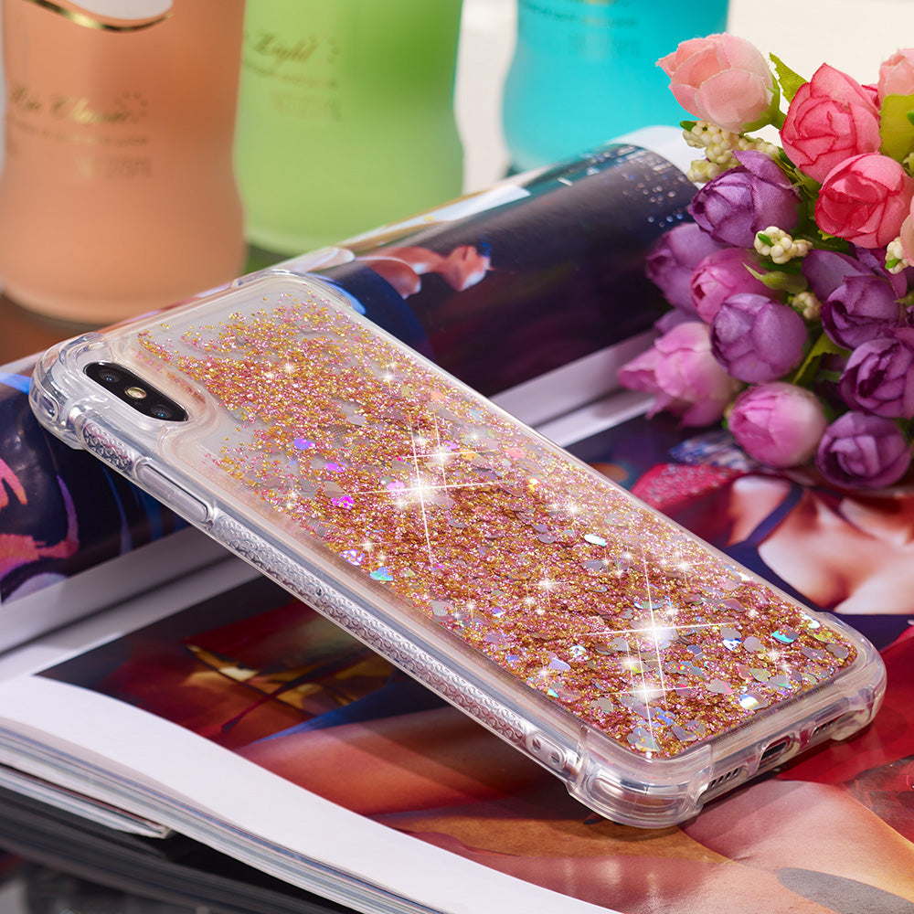 Glitter Powder Quicksand Shockproof TPU Accessory Case for iPhone XS Max 6.5 inch