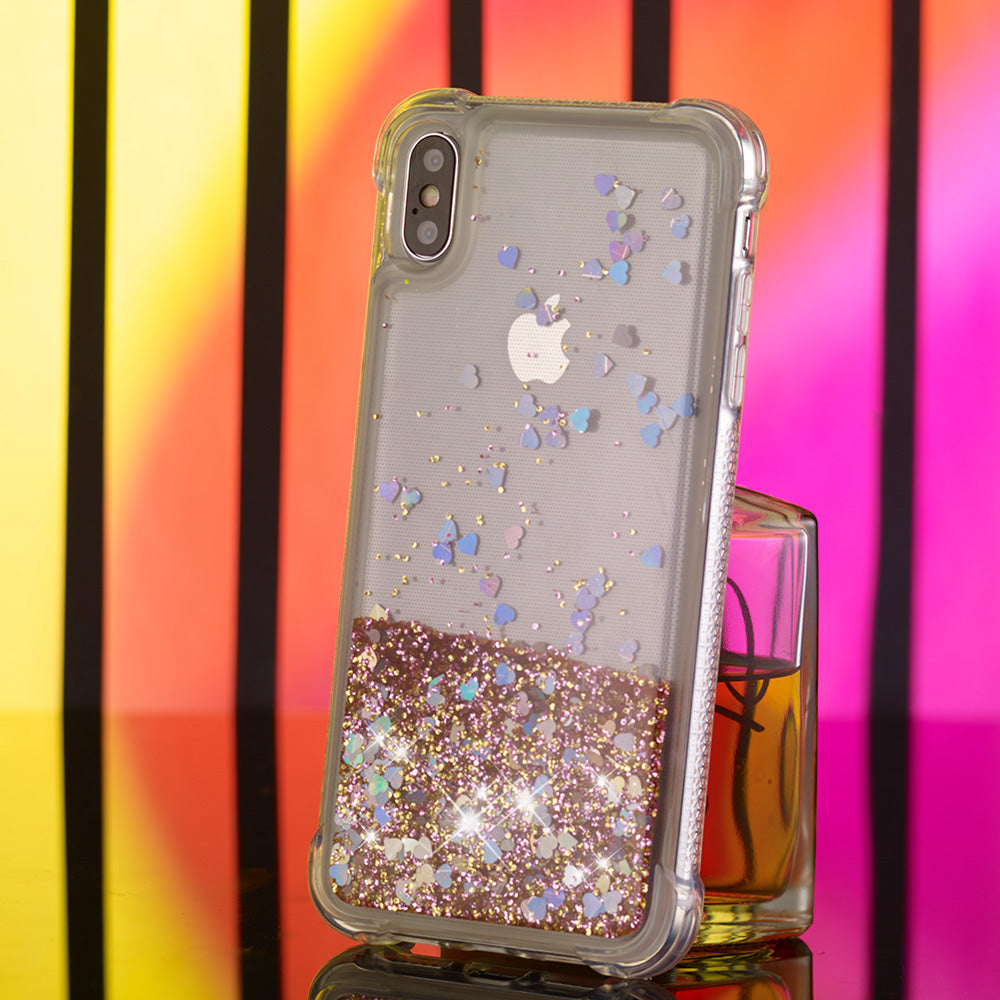 Glitter Powder Quicksand Shockproof TPU Accessory Case for iPhone XS Max 6.5 inch