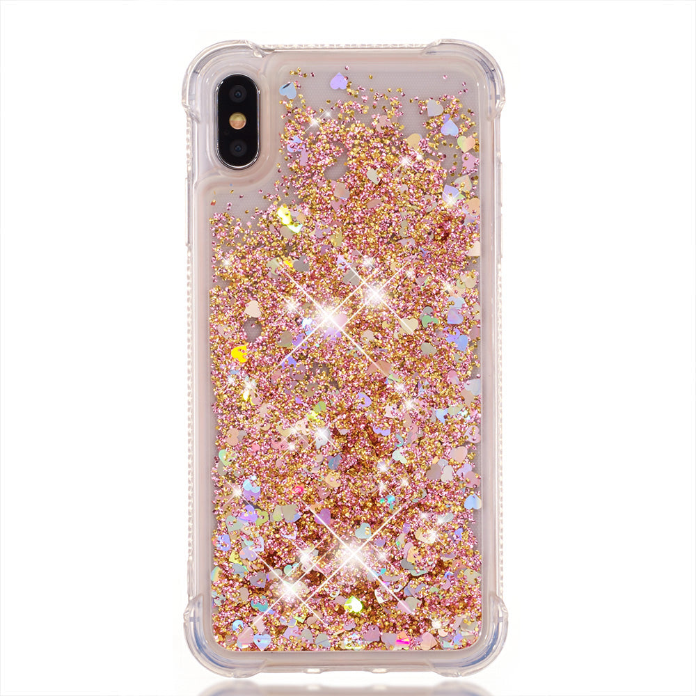Glitter Powder Quicksand Shockproof TPU Accessory Case for iPhone XS Max 6.5 inch