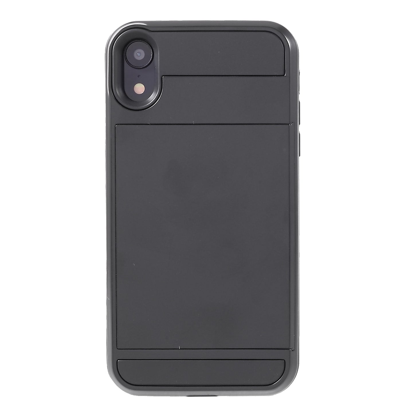 Sliding Card Holder PC + TPU Mobile Phone Shell for iPhone XR 6.1 inch