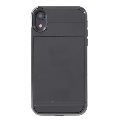 Sliding Card Holder PC + TPU Mobile Phone Shell for iPhone XR 6.1 inch