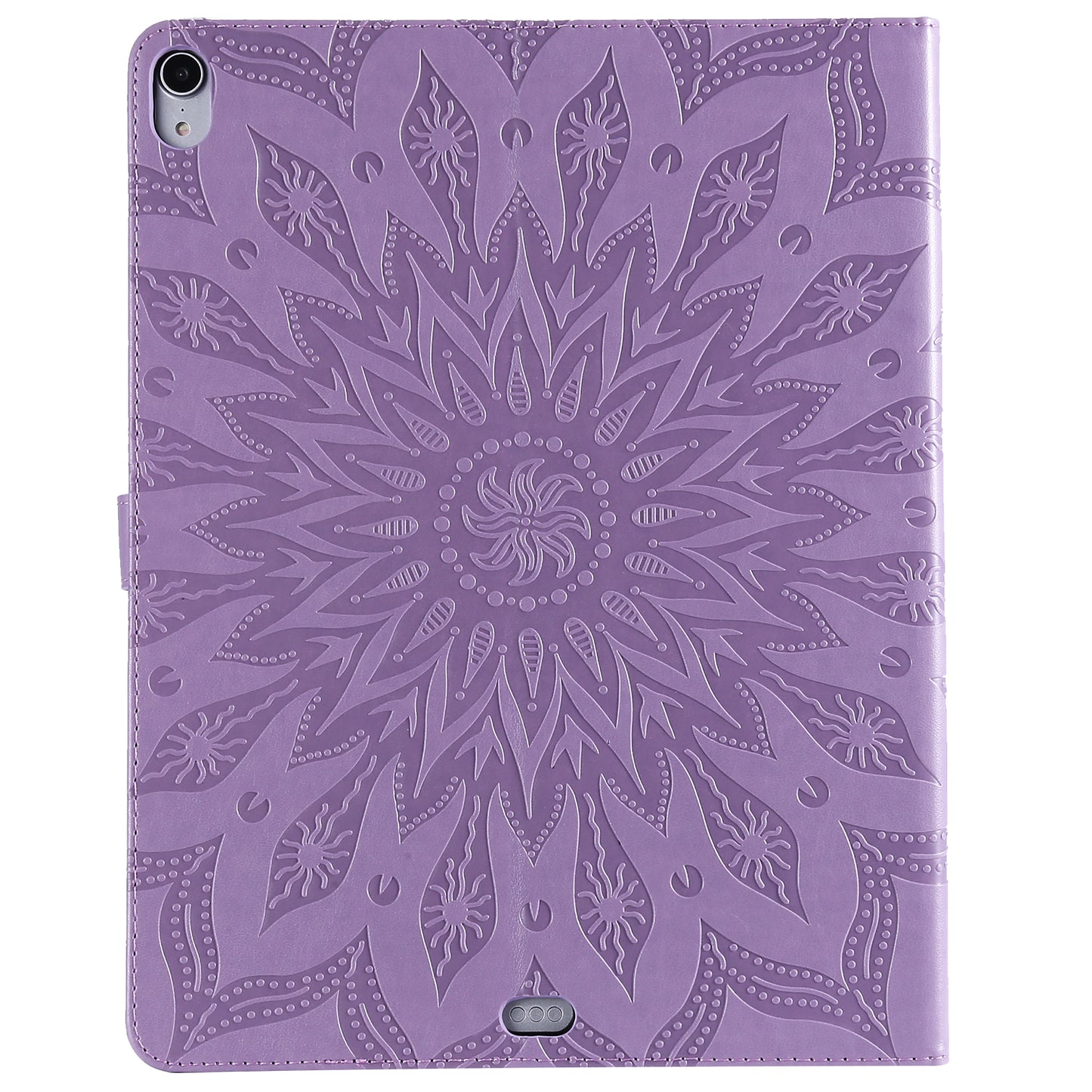 [Imprint Sunflower] Leather Stand Protective Casing for iPad Pro 12.9-inch (2018)