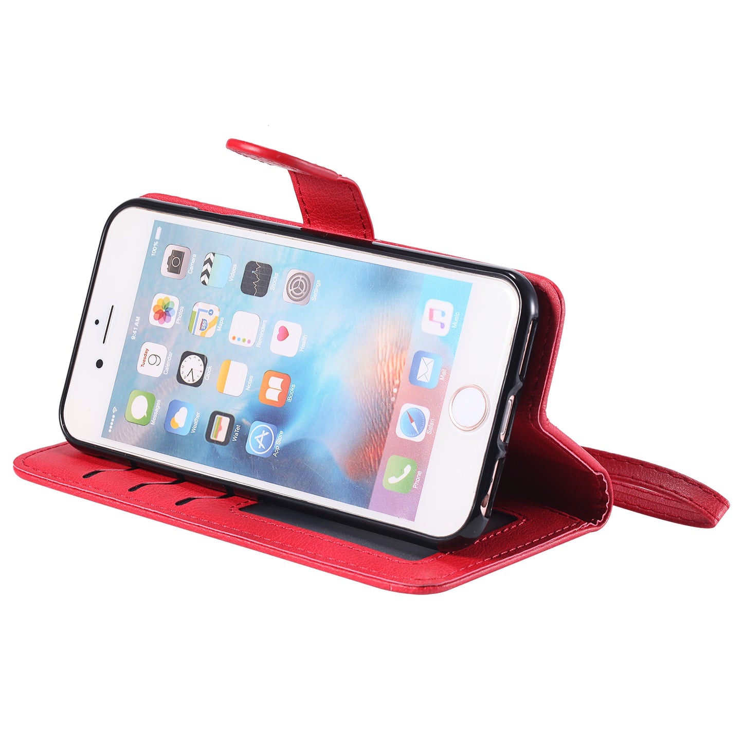 Magnetic KT Leather Series-3 Detachable 2-in-1 Wallet Leather Stand Case for iPhone 6s/6/7/8/SE (2020)/SE (2022)