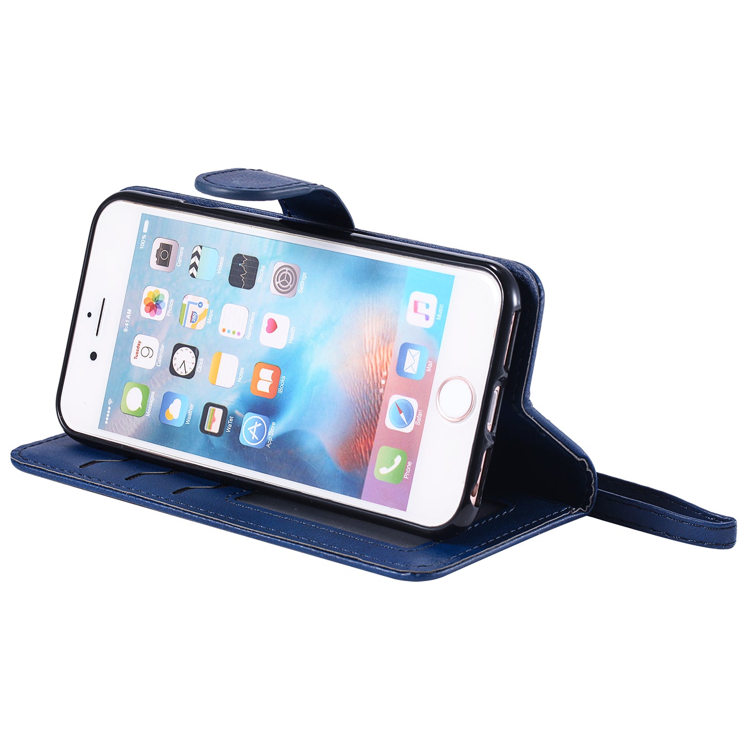 Magnetic KT Leather Series-3 Detachable 2-in-1 Wallet Leather Stand Case for iPhone 6s/6/7/8/SE (2020)/SE (2022)