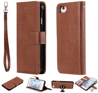 Magnetic KT Leather Series-3 Detachable 2-in-1 Wallet Leather Stand Case for iPhone 6s/6/7/8/SE (2020)/SE (2022)