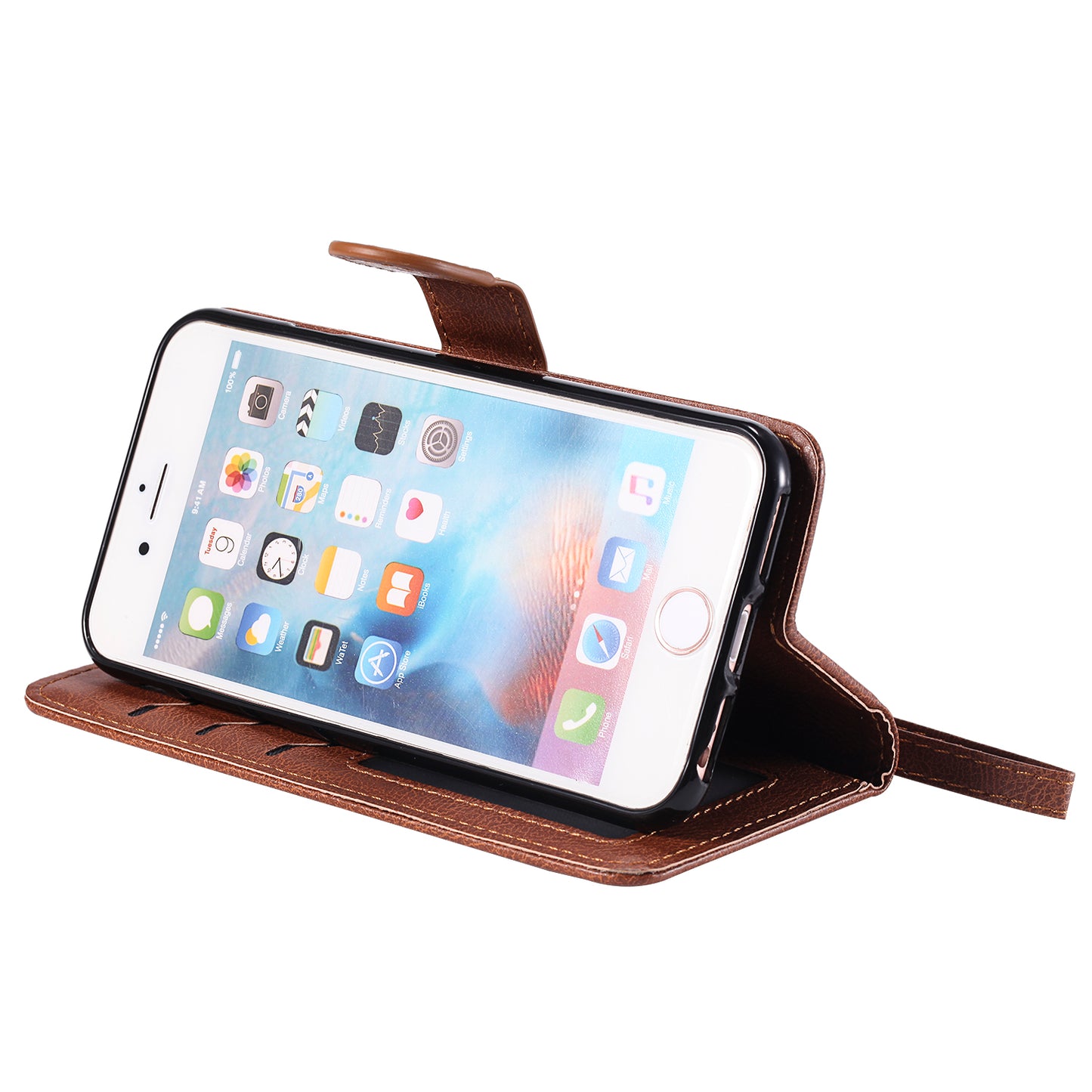 Magnetic KT Leather Series-3 Detachable 2-in-1 Wallet Leather Stand Case for iPhone 6s/6/7/8/SE (2020)/SE (2022)