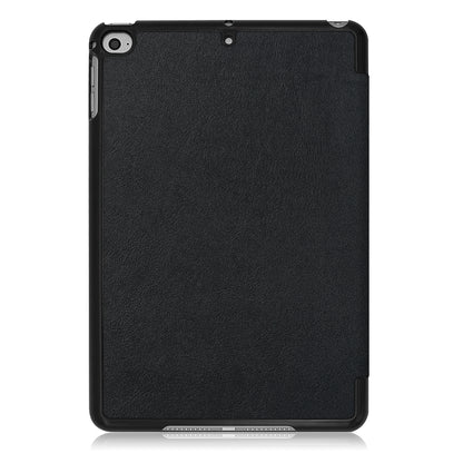 For iPad mini (2019) 7.9 inch / mini 4 Sturdy Tri-fold Stand Leather Smart Tablet Cover Case