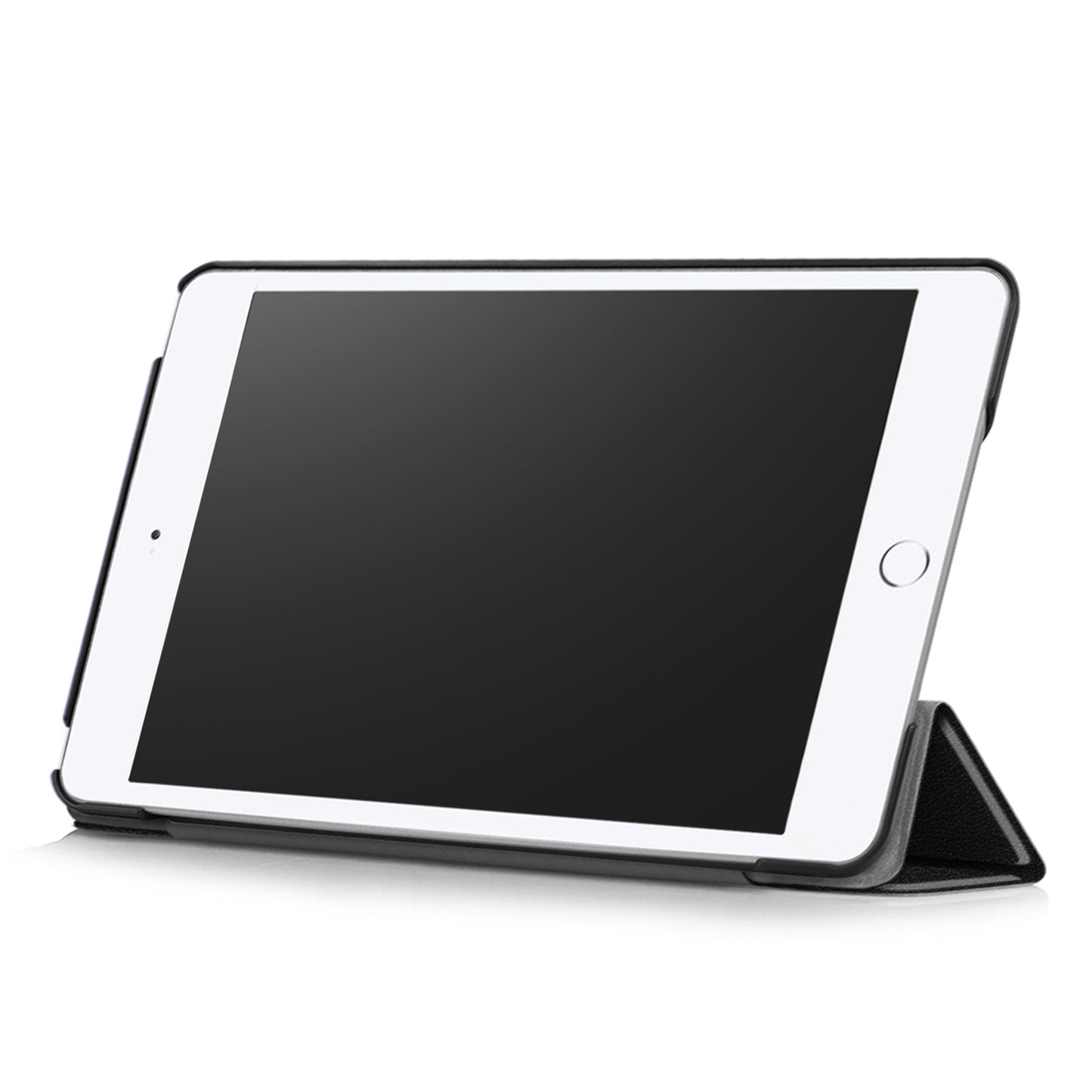 For iPad mini (2019) 7.9 inch / mini 4 Sturdy Tri-fold Stand Leather Smart Tablet Cover Case