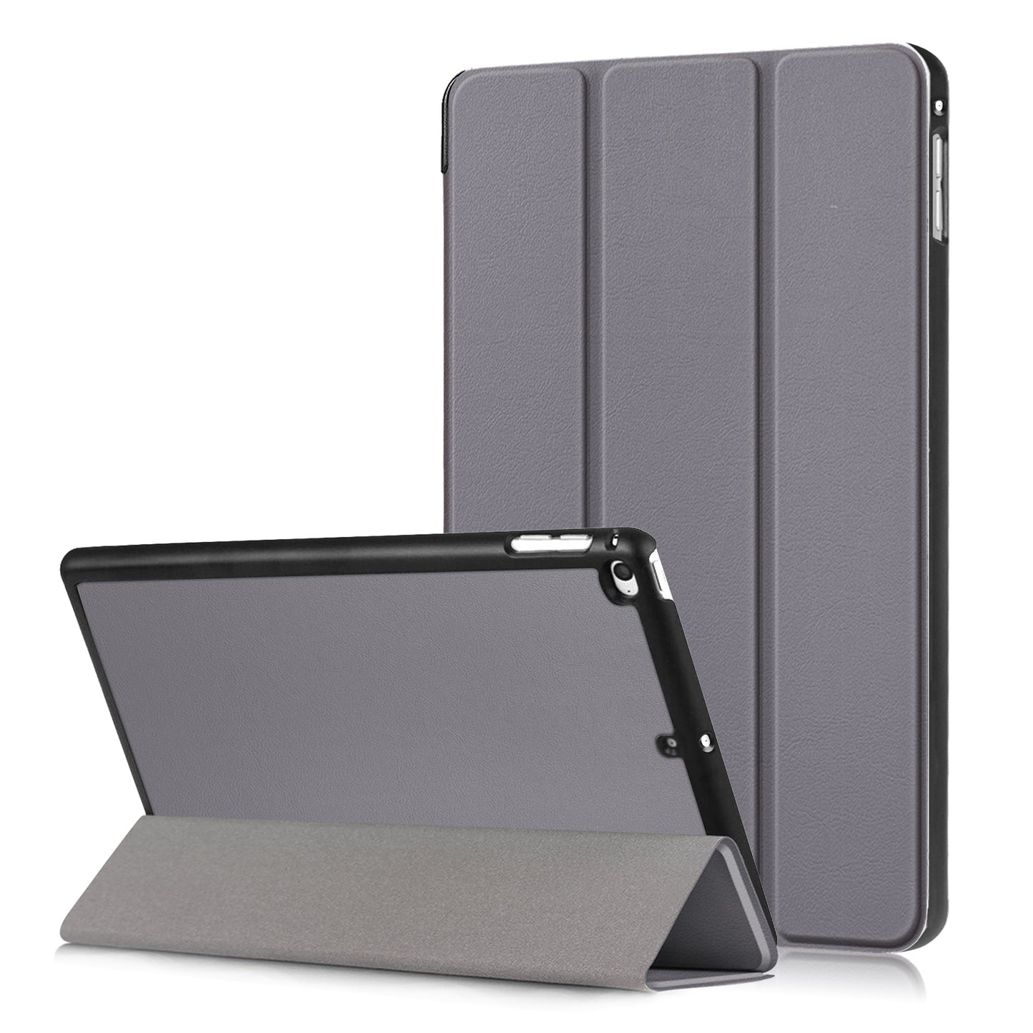 For iPad mini (2019) 7.9 inch / mini 4 Sturdy Tri-fold Stand Leather Smart Tablet Cover Case