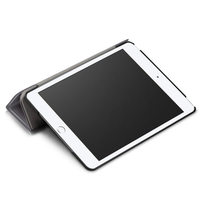 For iPad mini (2019) 7.9 inch / mini 4 Sturdy Tri-fold Stand Leather Smart Tablet Cover Case