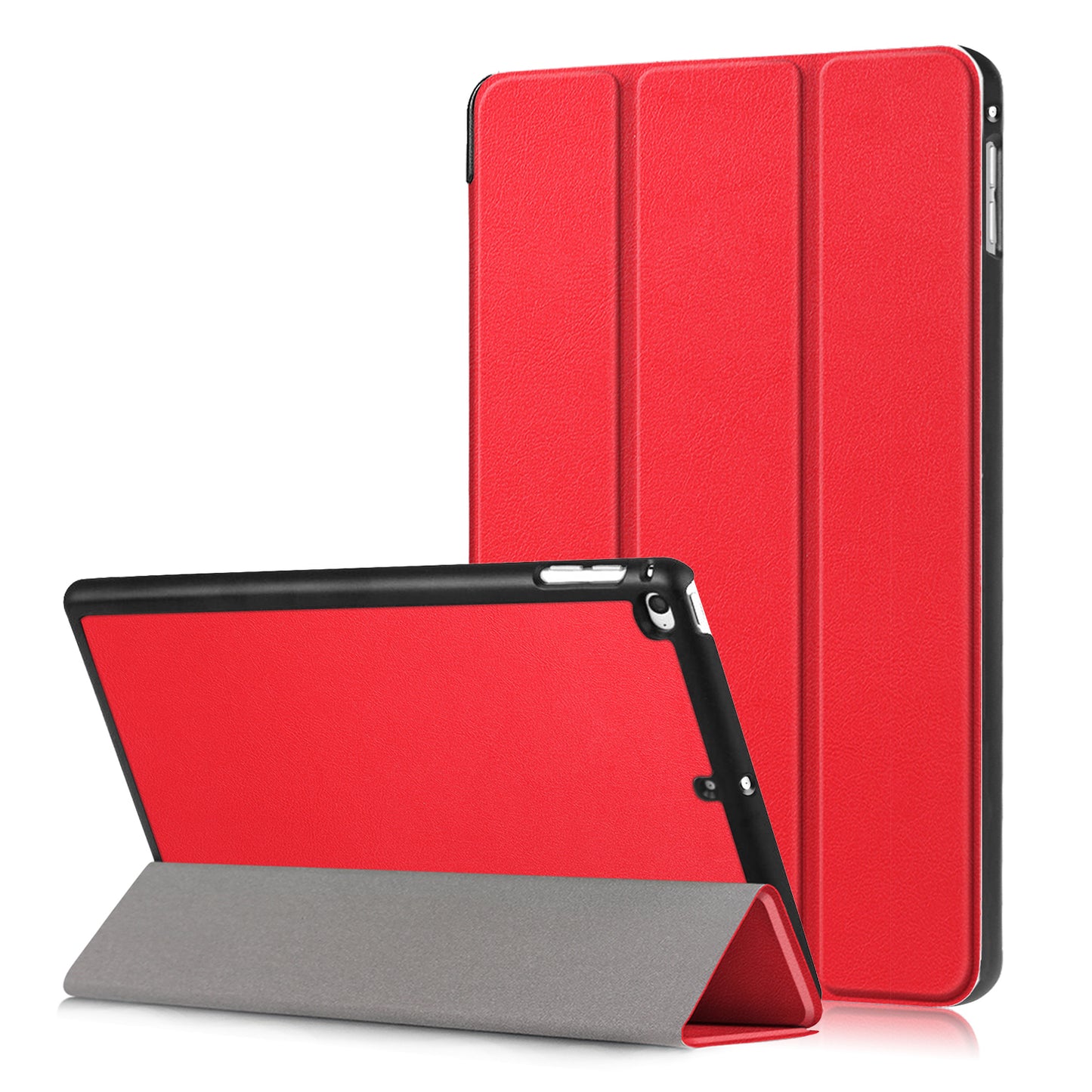 For iPad mini (2019) 7.9 inch / mini 4 Sturdy Tri-fold Stand Leather Smart Tablet Cover Case