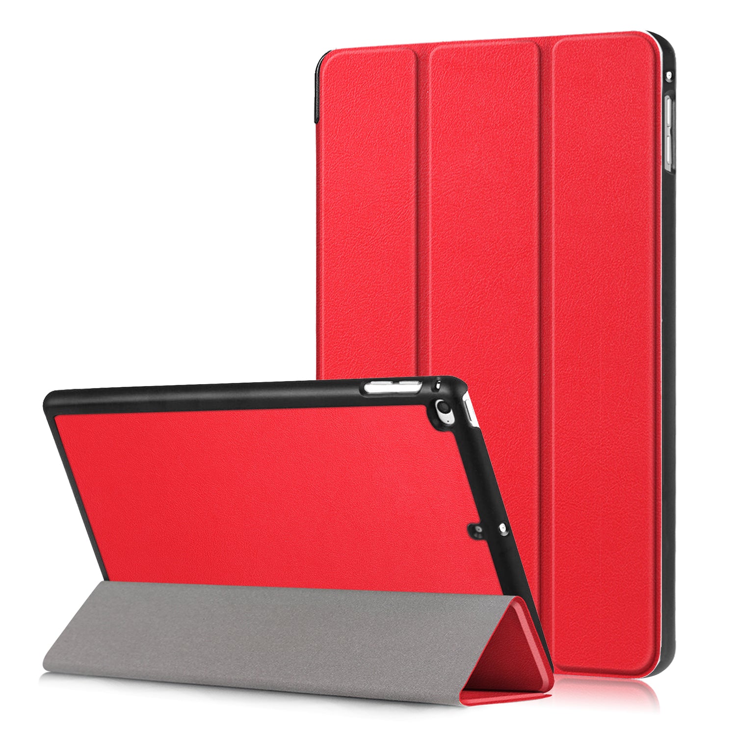 For iPad mini (2019) 7.9 inch / mini 4 Sturdy Tri-fold Stand Leather Smart Tablet Cover Case