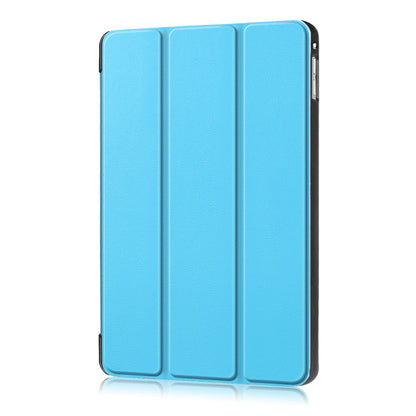 For iPad mini (2019) 7.9 inch / mini 4 Sturdy Tri-fold Stand Leather Smart Tablet Cover Case