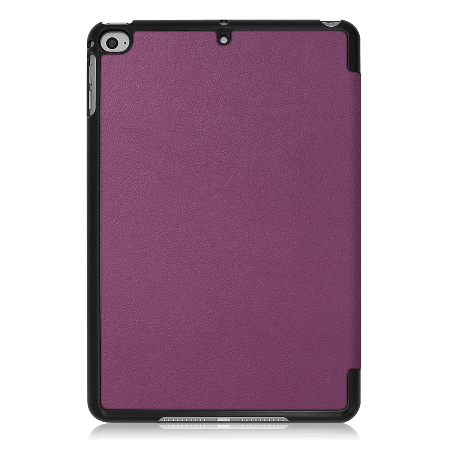 For iPad mini (2019) 7.9 inch / mini 4 Sturdy Tri-fold Stand Leather Smart Tablet Cover Case