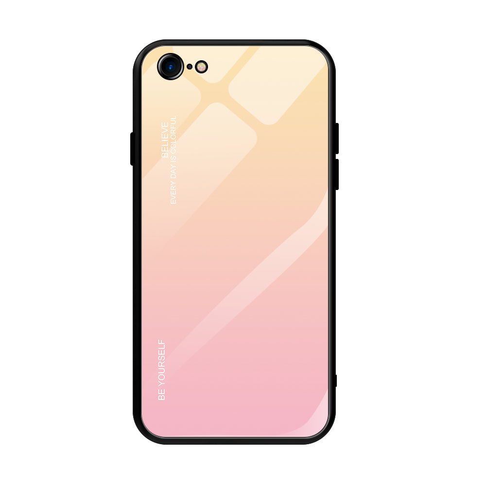 Gradient Glass + TPU + PC Hybrid Back Case for iPhone 8/7/SE (2022)/SE (2020)