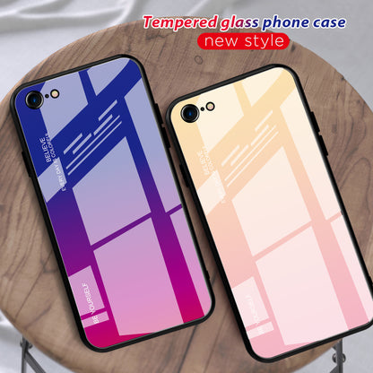 Gradient Glass + TPU + PC Hybrid Back Case for iPhone 8/7/SE (2022)/SE (2020)