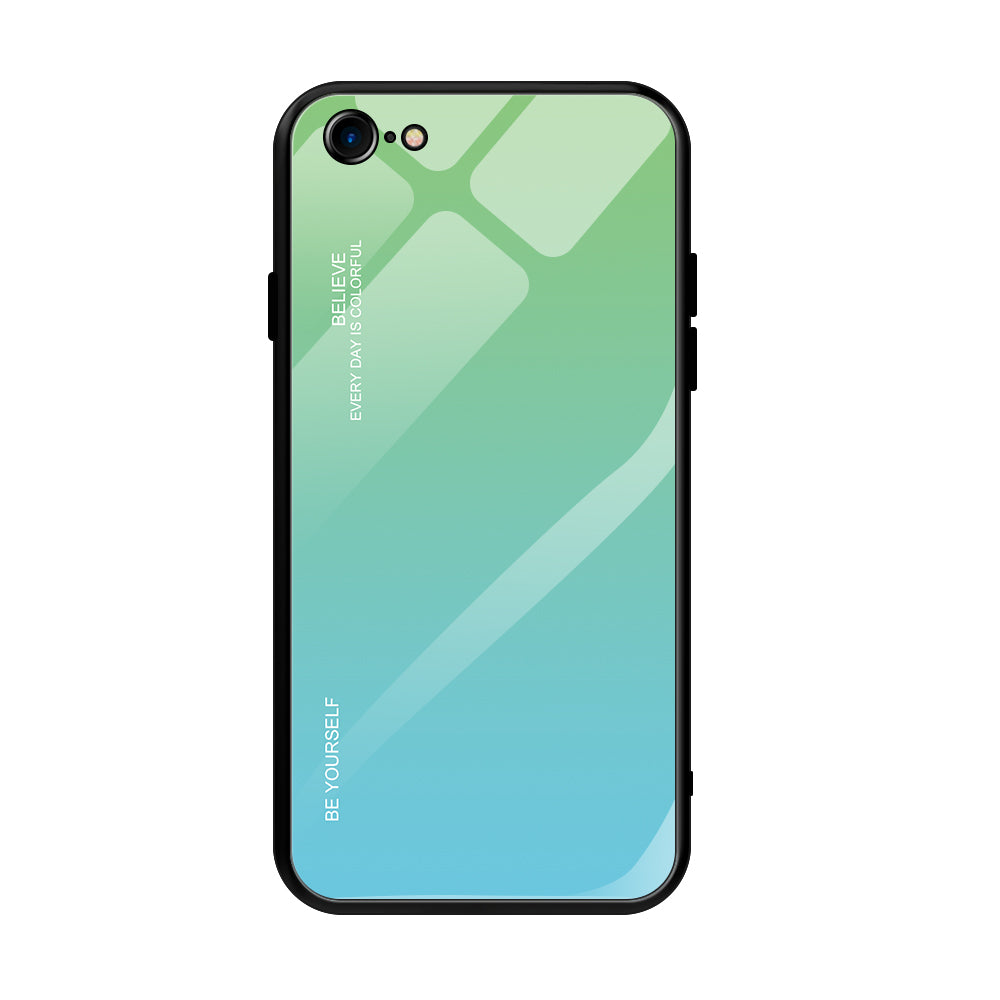 Gradient Glass + TPU + PC Hybrid Back Case for iPhone 8/7/SE (2022)/SE (2020)