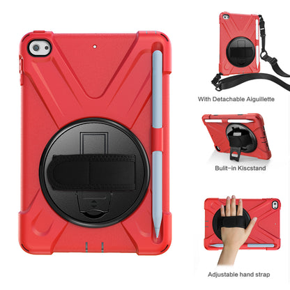 [X-Shape] PC + TPU 360-degree Swivel Kickstand Case with Hand Strap for iPad mini (2019) 7.9 inch / mini 4