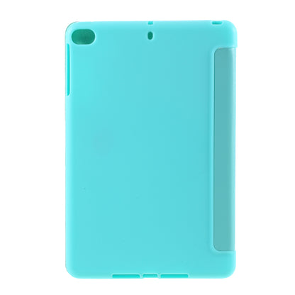 For iPad mini (2019) 7.9 inch Tri-fold Stand Silicone + Leather Tablet Shell