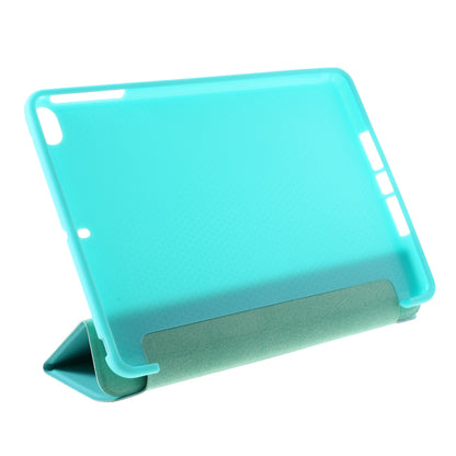 For iPad mini (2019) 7.9 inch Tri-fold Stand Silicone + Leather Tablet Shell