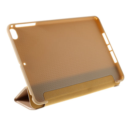 For iPad mini (2019) 7.9 inch Tri-fold Stand Silicone + Leather Tablet Shell
