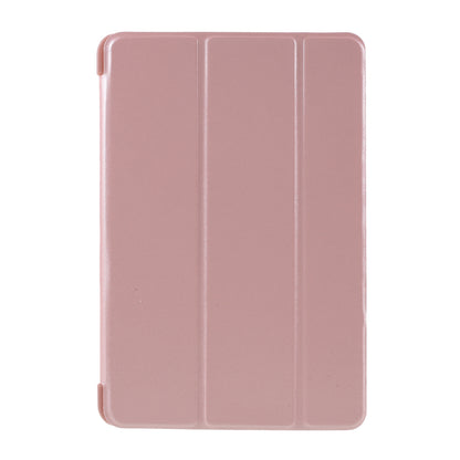 For iPad mini (2019) 7.9 inch Tri-fold Stand Silicone + Leather Tablet Shell