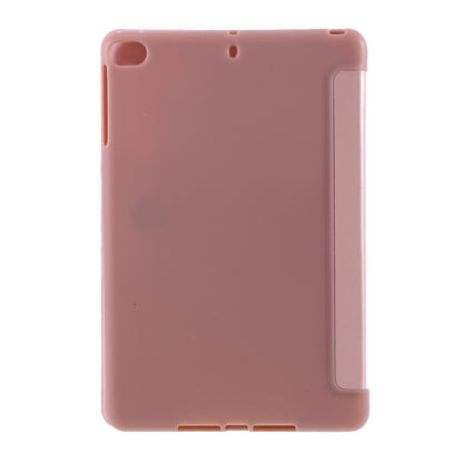 For iPad mini (2019) 7.9 inch Tri-fold Stand Silicone + Leather Tablet Shell