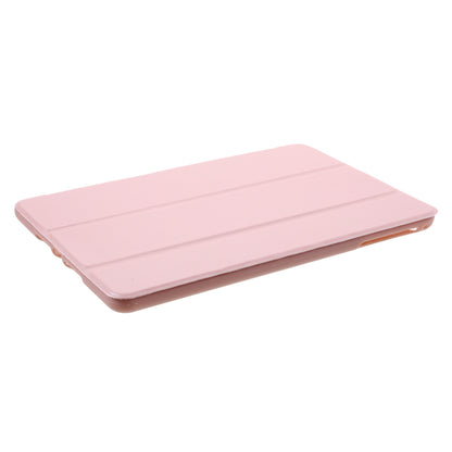 For iPad mini (2019) 7.9 inch Tri-fold Stand Silicone + Leather Tablet Shell