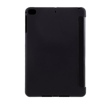 For iPad mini (2019) 7.9 inch Tri-fold Stand Silicone + Leather Tablet Shell