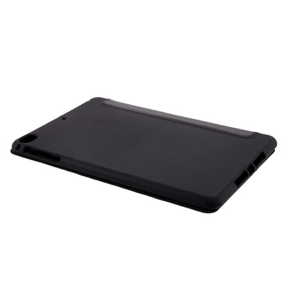 For iPad mini (2019) 7.9 inch Tri-fold Stand Silicone + Leather Tablet Shell