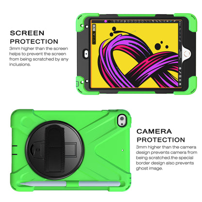 [X-Shape] PC + TPU 360-degree Swivel Kickstand Case with Hand Strap for iPad mini (2019) 7.9 inch / iPad mini 4