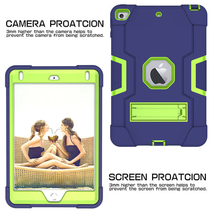 For iPad mini (2019) 7.9 inch Shock Proof TPU + PC Hybrid Tablet Case with Kickstand