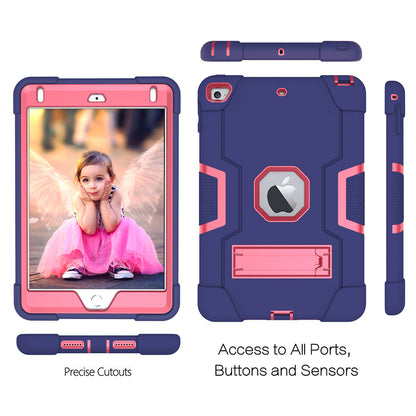 For iPad mini (2019) 7.9 inch Shock Proof TPU + PC Hybrid Tablet Case with Kickstand