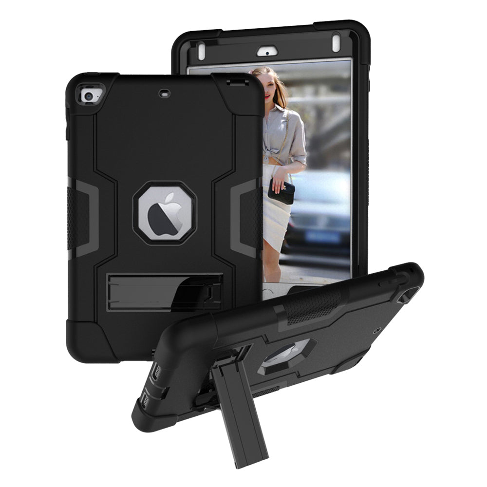 For iPad mini (2019) 7.9 inch Shock Proof TPU + PC Hybrid Tablet Case with Kickstand