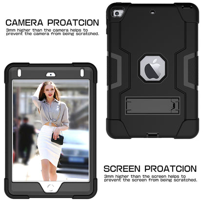 For iPad mini (2019) 7.9 inch Shock Proof TPU + PC Hybrid Tablet Case with Kickstand