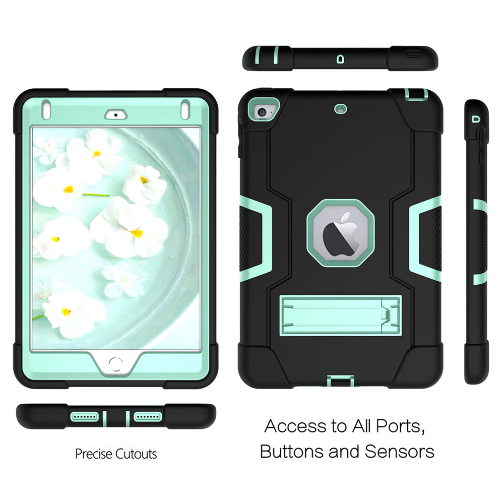 For iPad mini (2019) 7.9 inch Shock Proof TPU + PC Hybrid Tablet Case with Kickstand