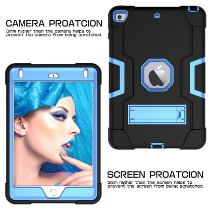 For iPad mini (2019) 7.9 inch Shock Proof TPU + PC Hybrid Tablet Case with Kickstand