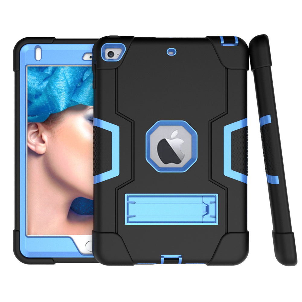 For iPad mini (2019) 7.9 inch Shock Proof TPU + PC Hybrid Tablet Case with Kickstand