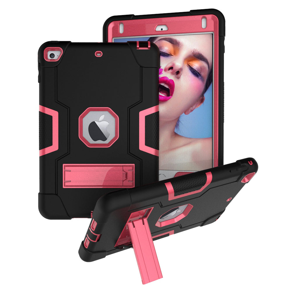 For iPad mini (2019) 7.9 inch Shock Proof TPU + PC Hybrid Tablet Case with Kickstand