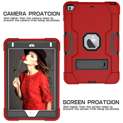 For iPad mini (2019) 7.9 inch Shock Proof TPU + PC Hybrid Tablet Case with Kickstand