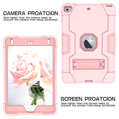 For iPad mini (2019) 7.9 inch Shock Proof TPU + PC Hybrid Tablet Case with Kickstand