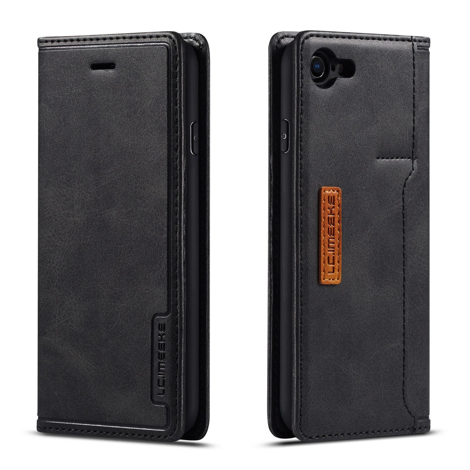 LC.IMEEKE Retro Style Leather Card Holder Case for iPhone 8/7/SE (2020)/SE (2022) 4.7 inch