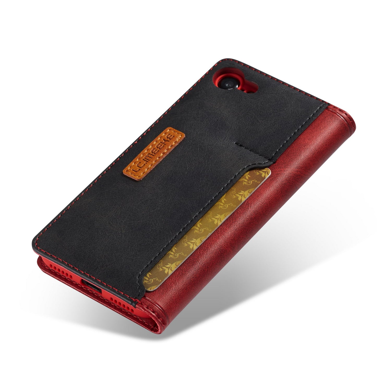 LC.IMEEKE Retro Style Leather Card Holder Case for iPhone 8/7/SE (2020)/SE (2022) 4.7 inch