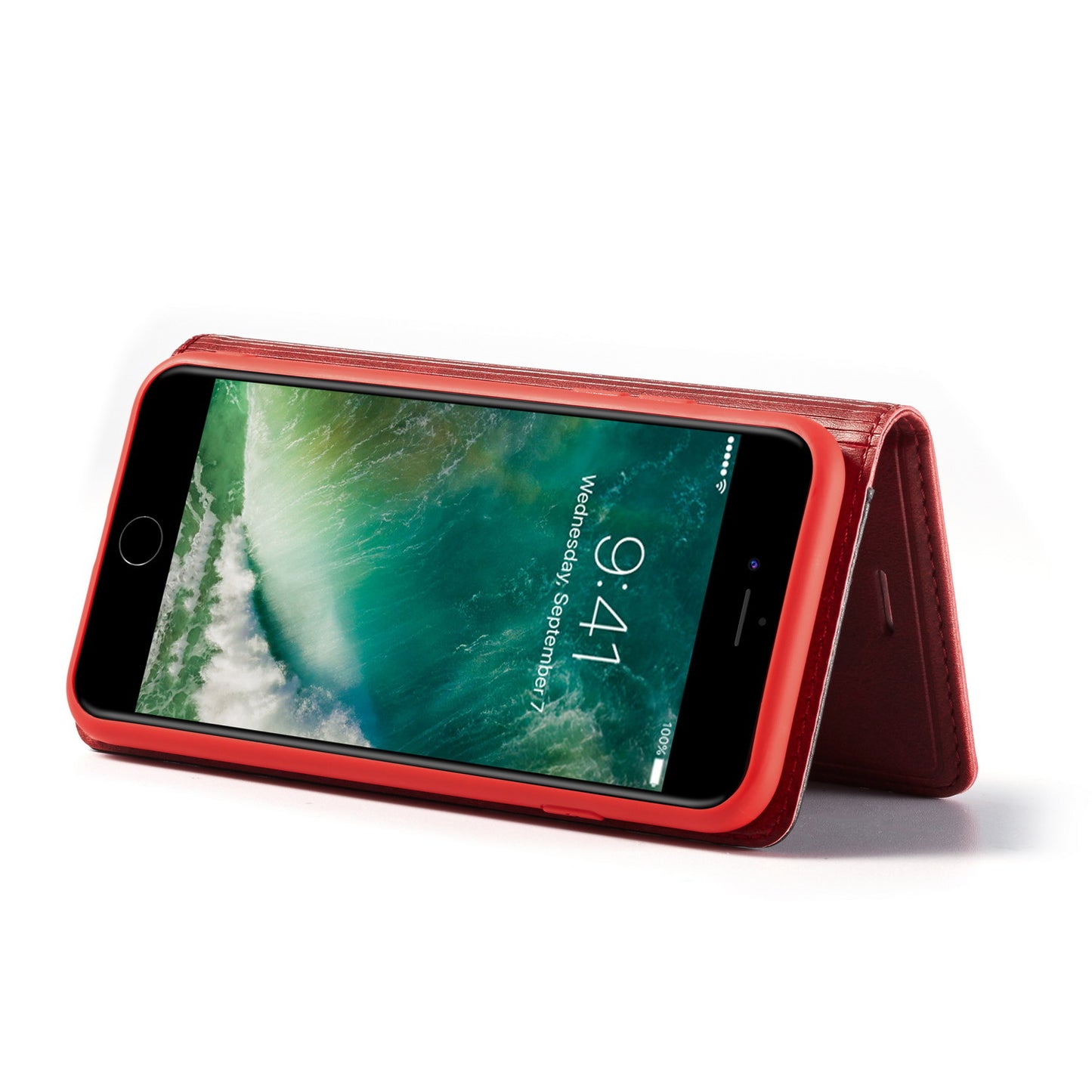LC.IMEEKE Retro Style Leather Card Holder Case for iPhone 8/7/SE (2020)/SE (2022) 4.7 inch